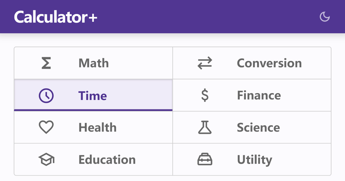 Free Online Calculators | Calculator+
